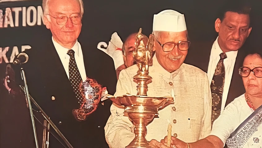 Ajay Rungta with President Shankar Dayal Sharma