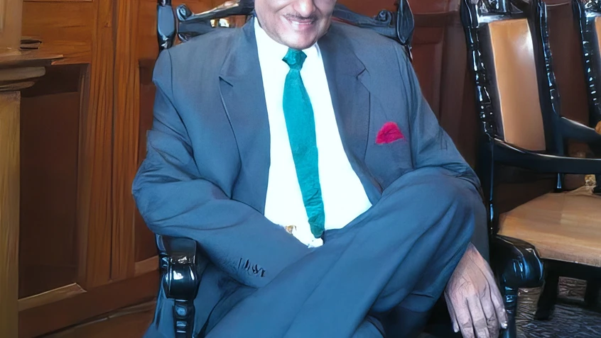 Looking Dapper in His Suit